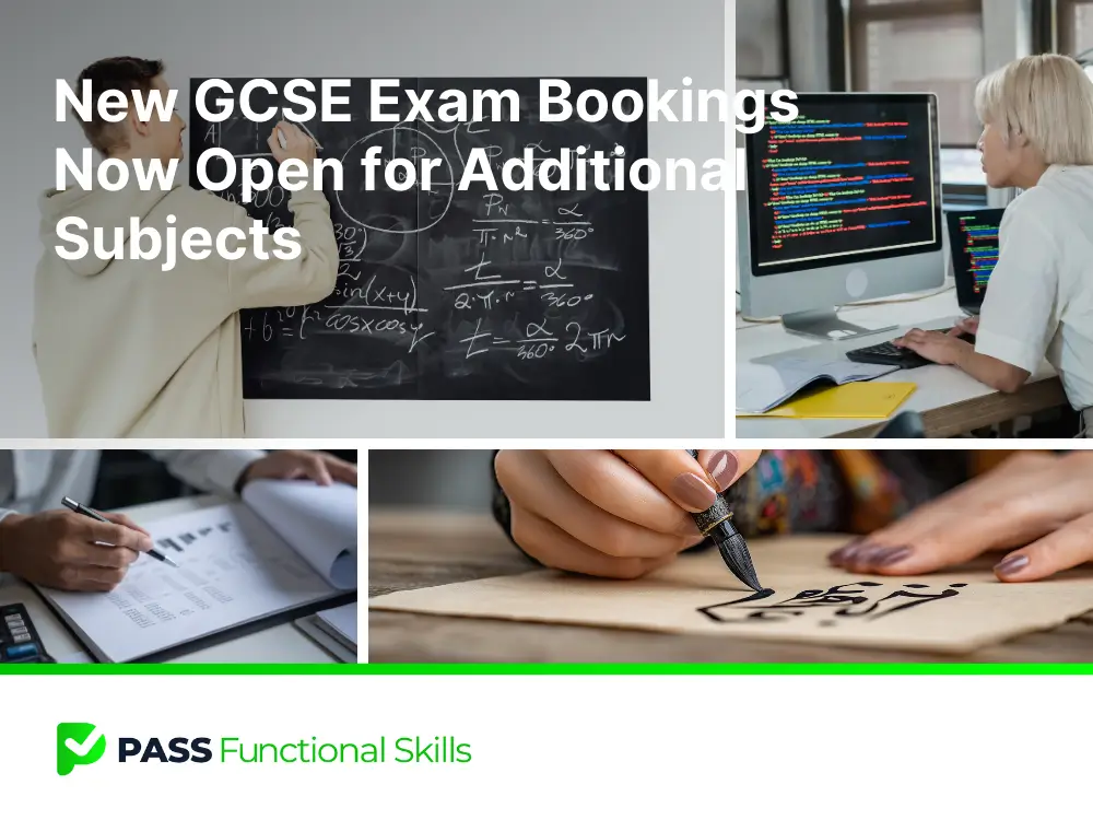 New GCSE Exam Bookings Now Open for Additional Subjects